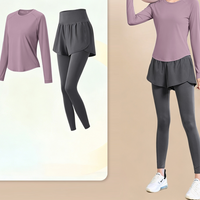 Women's Yoga 2-Piece Set Quick-Dry Slimming Sportswear