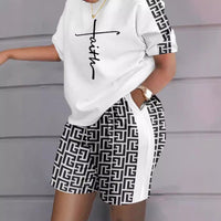 3D Digital Print Women's Two-Piece Sportswear Set