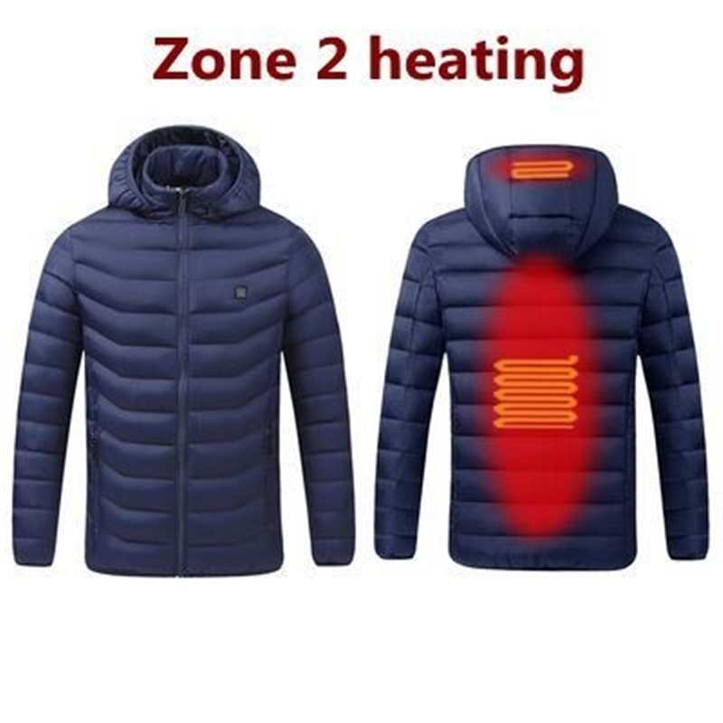 Men's Heated Jacket Winter Electric Heating Jackets Men's Cotton
