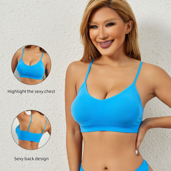 Ladies can wear sports bras on the outside