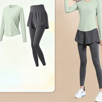 Women's Yoga 2-Piece Set Quick-Dry Slimming Sportswear