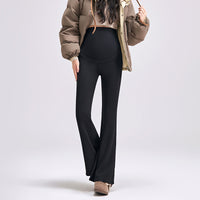 Maternity Bell-Bottom Pants High Waisted Belly Support Leggings