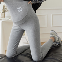 Pregnant Women Belly Support Cropped Leggings
