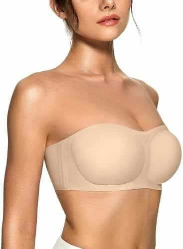 Womens Wireless Strapless Bras – Comfortable Full Coverage