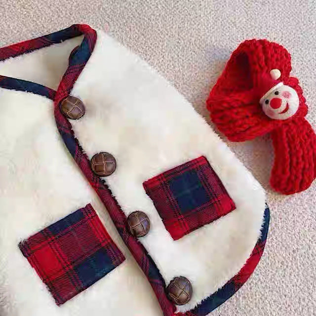 Christmas-themed pet jackets