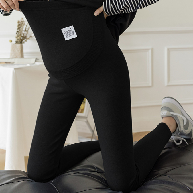 Pregnant Women Belly Support Cropped Leggings
