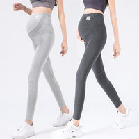 Pregnant Women Belly Support Cropped Leggings