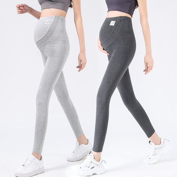 Pregnant Women Belly Support Cropped Leggings