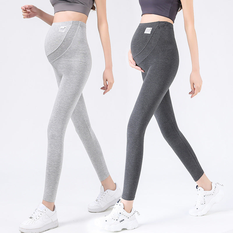 Pregnant Women Belly Support Cropped Leggings