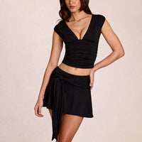 Women's Deep V-neck High Waist Sportswear Set