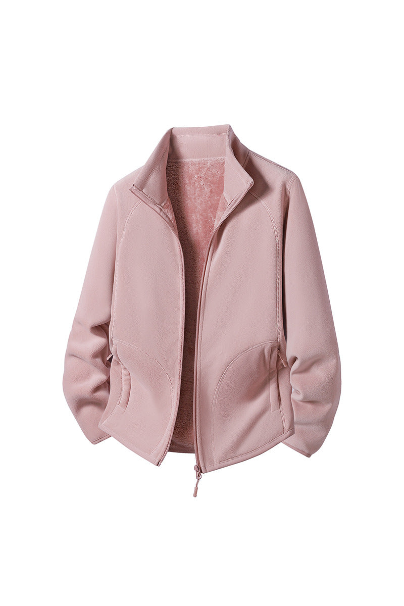 Winter and autumn fleece jackets for men and women
