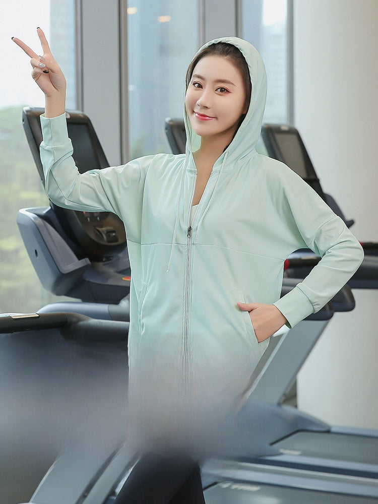 Womens Loose Fit Long Sleeve Sportswear Top